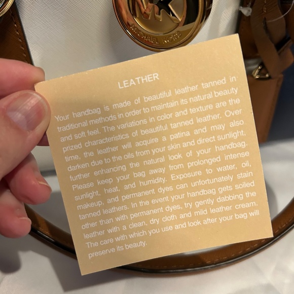 Michael Kors Hamilton Colorblock Leather Satchel - Picture 6 of 7